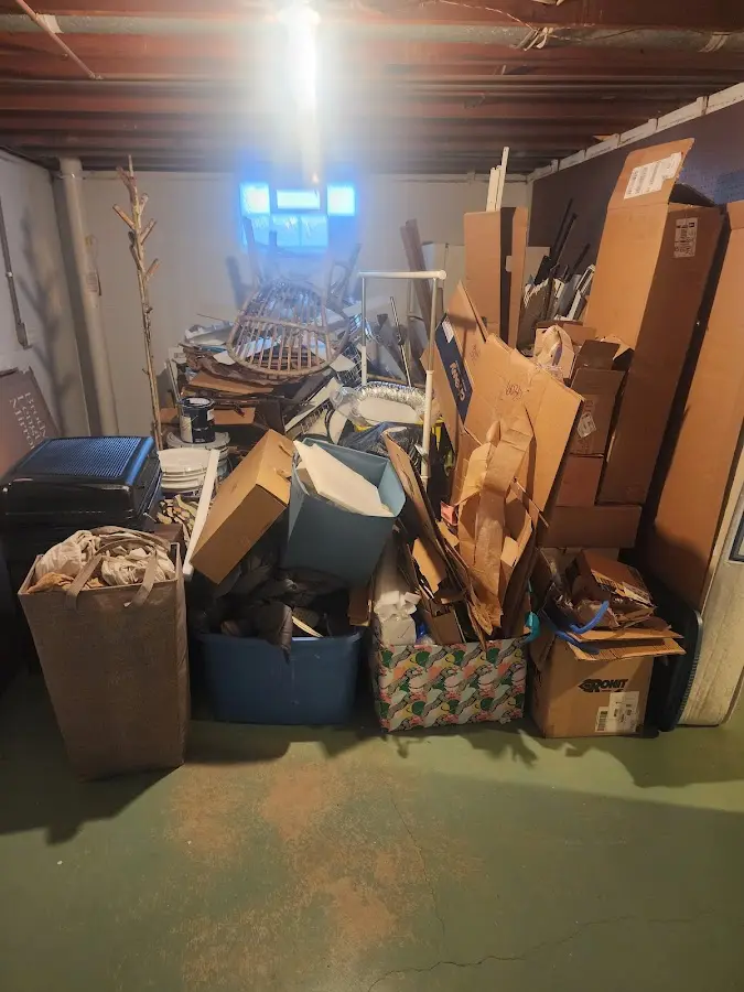 Roll-off dumpster container at job site for 15 Yard Dumpster Rental in McLoud